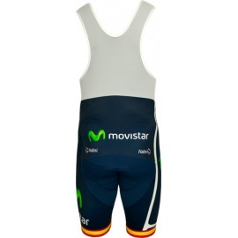 MOVISTAR spanischer Meister 2011 Radsport-Profi-Team Bib  Shorts