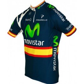 MOVISTAR spanischer Meister 2011 Radsport-Profi-Team Short Sleeve Jersey