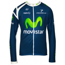 MOVISTAR 2012 Radsport-Profi-Team Winter Fleece Long Sleeve Jersey Jacket