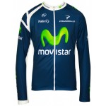 MOVISTAR 2012 Radsport-Profi-Team Long Sleeve Jersey