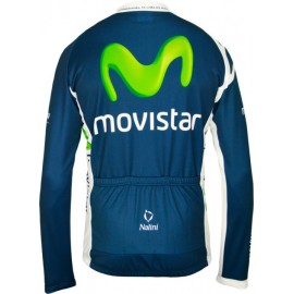 MOVISTAR 2012 Radsport-Profi-Team Winter Fleece Long Sleeve Jersey Jacket