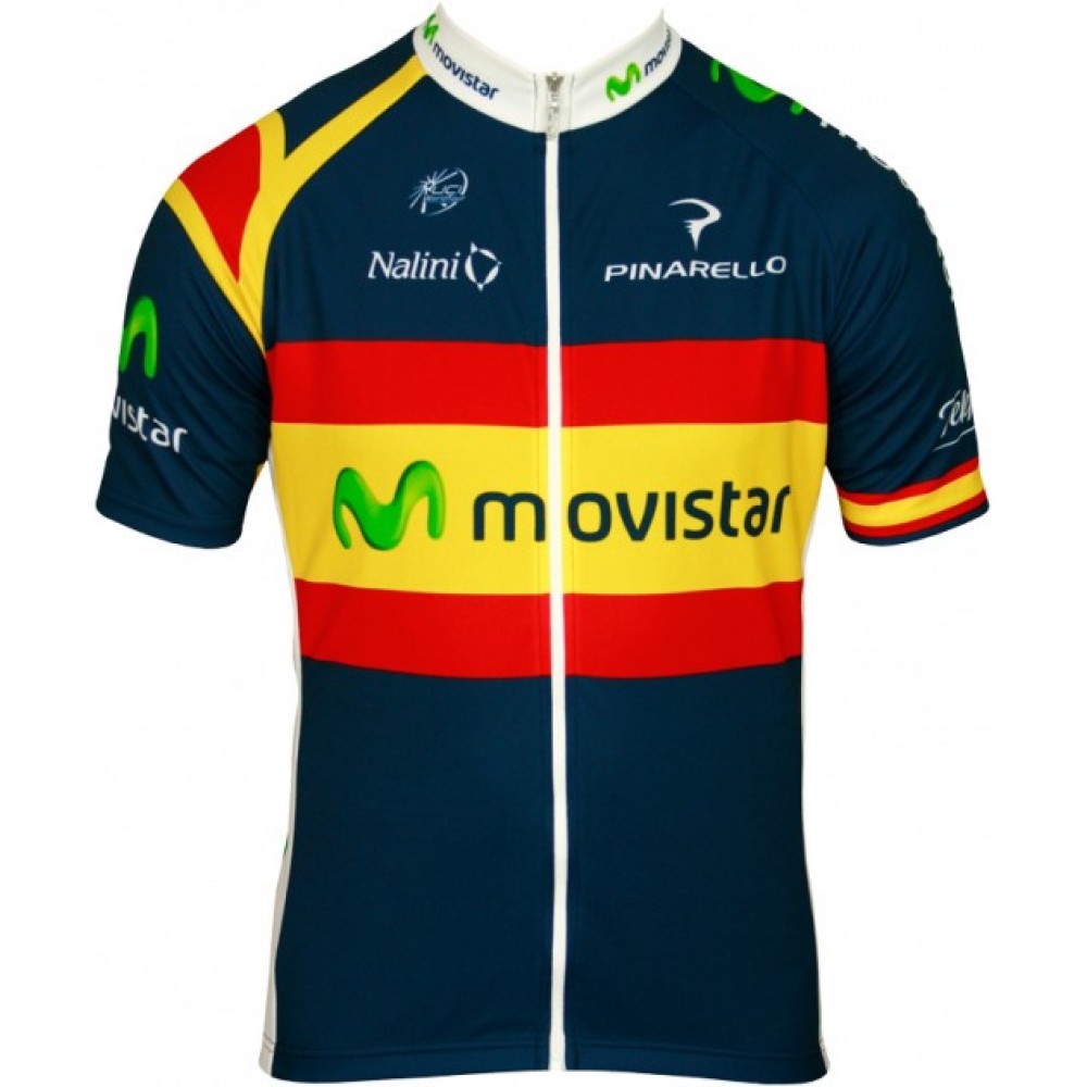 MOVISTAR spanischer Meister 2012 Radsport-Profi-Team Short Sleeve Jersey
