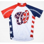 MLB Washington Nationals Short Sleeve Cycling Jerseys
