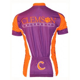 NCAA Clemson University Tigers Short Sleeve Cycling Jerseys