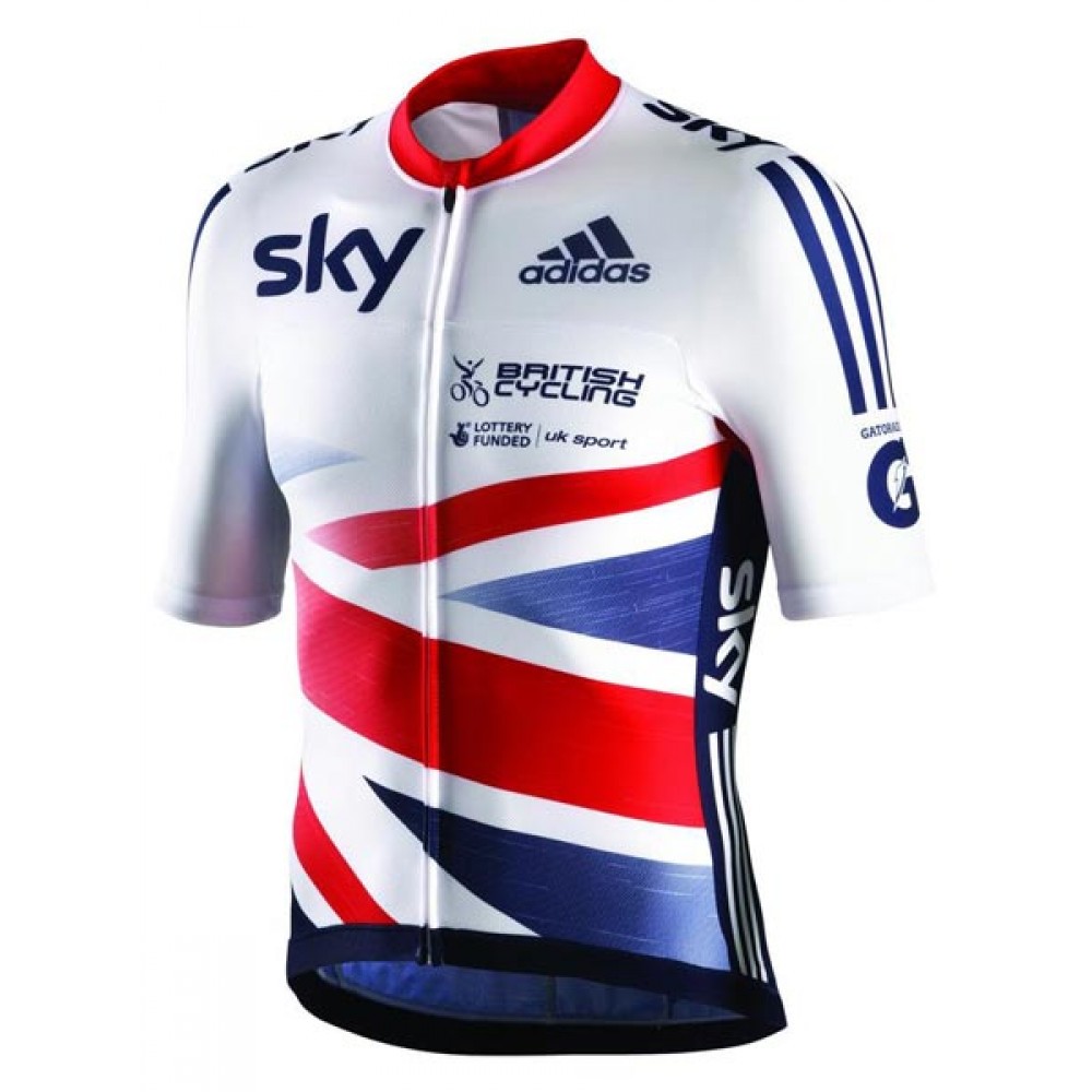 2013 GB Great Britain Team SKY Short sleeve Cycling jersey