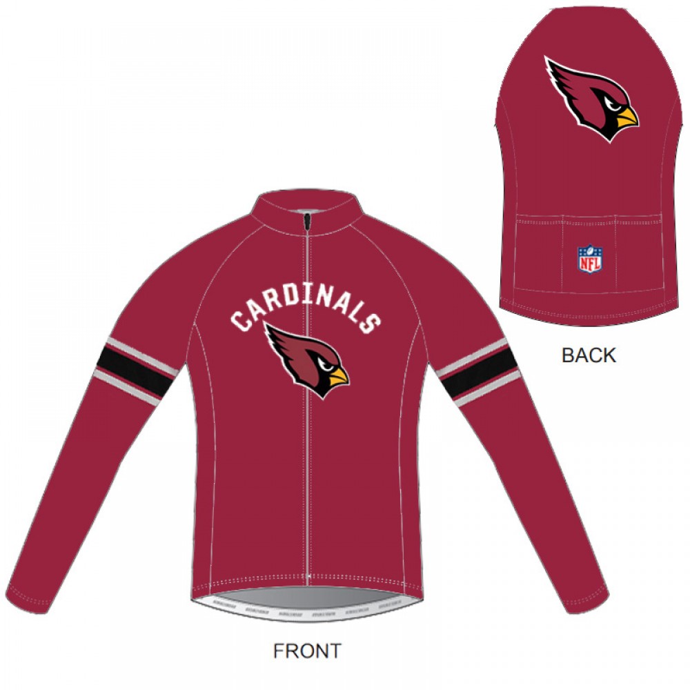 NFL Arizona Cardinals Long Sleeve Cycling Jersey Bike Clothing Cycle Apparel Shirt Outfit