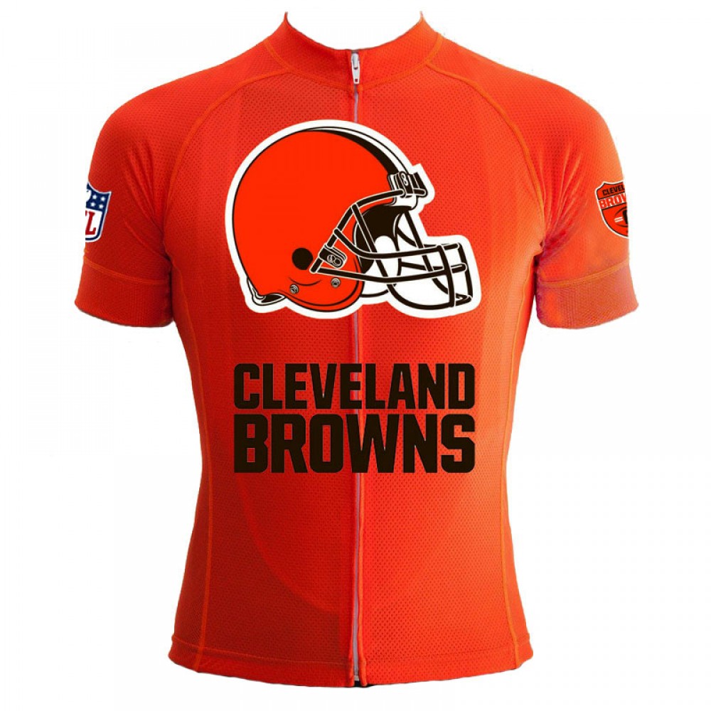 NFL Cleveland Browns Short Sleeve Cycling Jersey