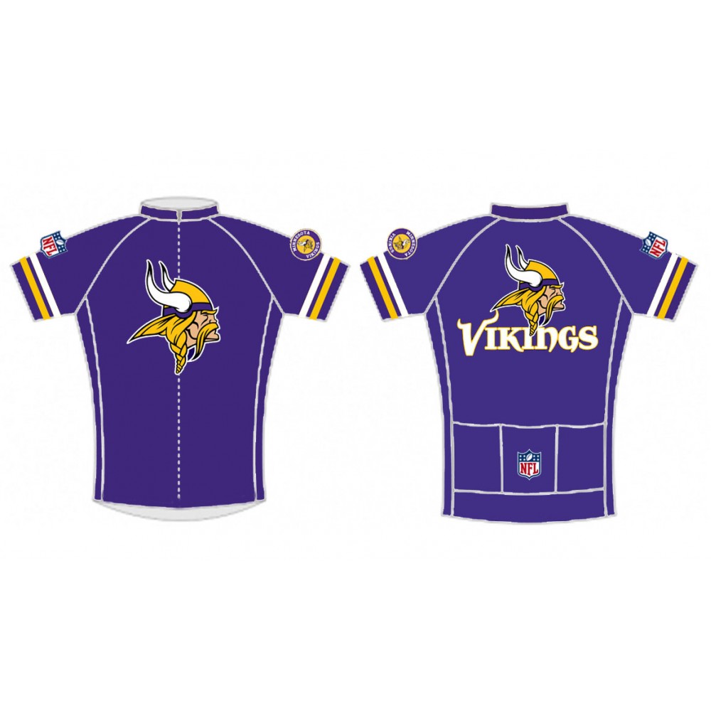 NFL Minnesota Vikings Short Sleeve Cycling Jersey Bike Clothing