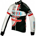 NSP-GHOST 2012 Maisch Radsport-Profi-Team Winter Fleece Long Sleeve Jersey Jacket