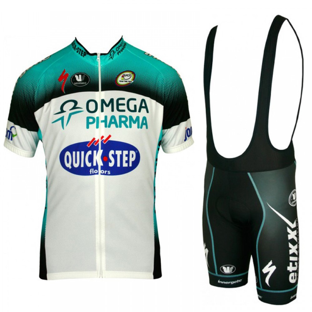 OMEGA PHARMA-QUICKSTEP 2013 Vermarc professional cycling team - cycle jersey + bib shorts kit