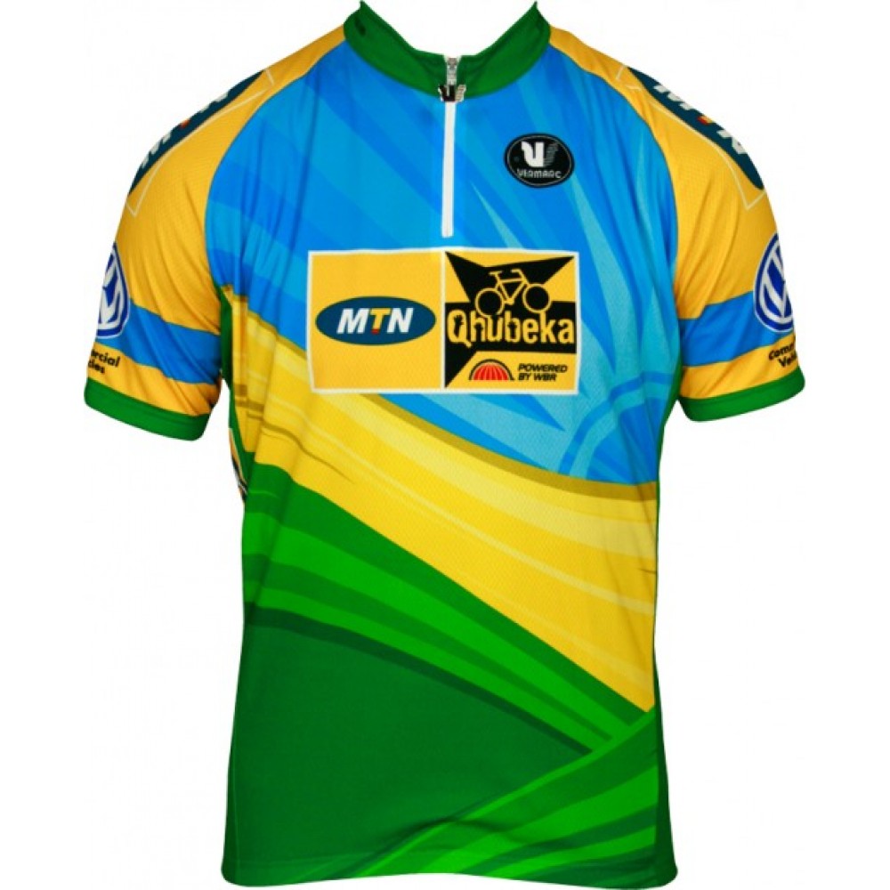 MTN QHUBEKA Namibischer Meister 2011-12 Vermarc Radsport-Profi-Team - Short  Sleeve  Jersey
