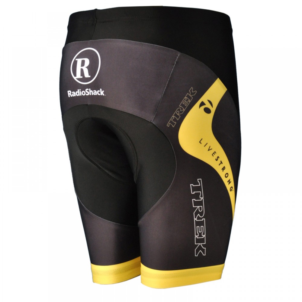 2011 RADIOSHACK BLACK/yellow CYCLING  - cycling shorts