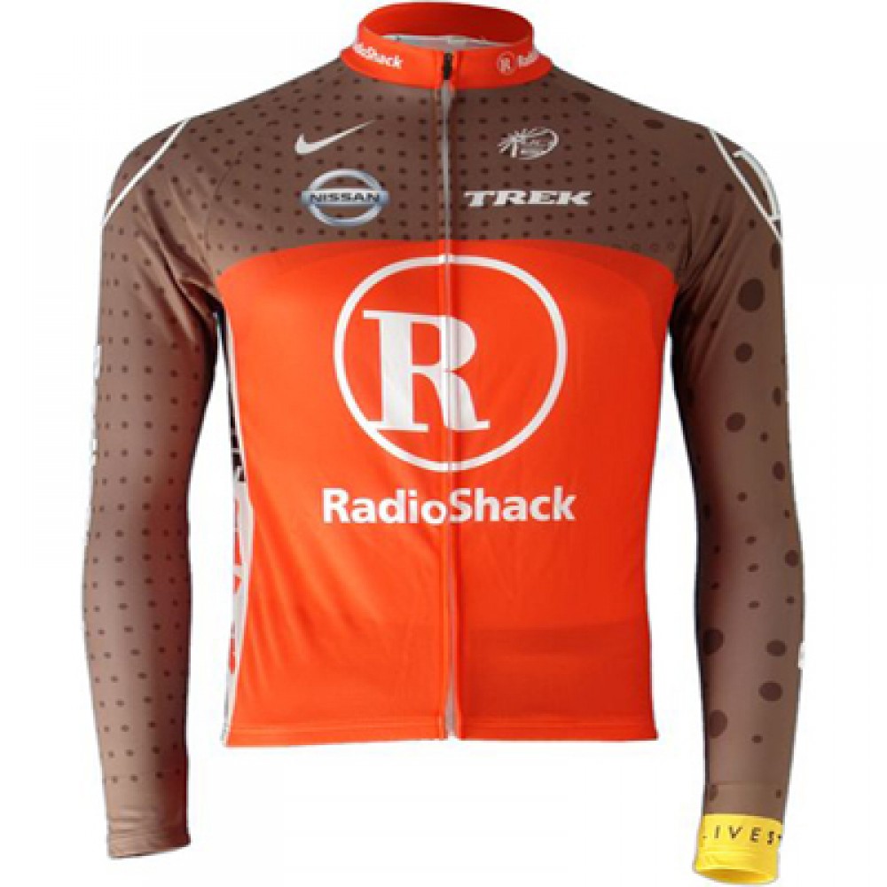 2010 RadioShack Red Cycling Long Sleeve Jersey