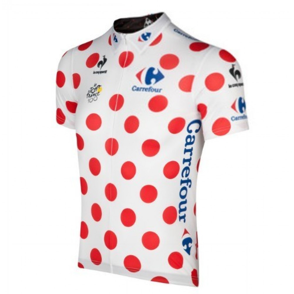 2013 Tour de France Short  Sleeve Cycling Jersey Polka dot