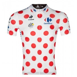 2013 Tour de France Short  Sleeve Cycling Jersey Polka dot