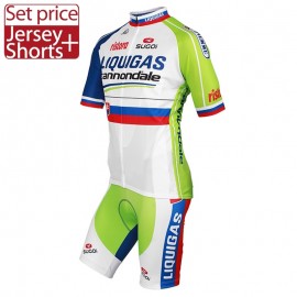 2012-2013 LIQUIGAS-CANNONDALE Slovakian Champion Short Sleeve Jersey + Bib Shorts  kit