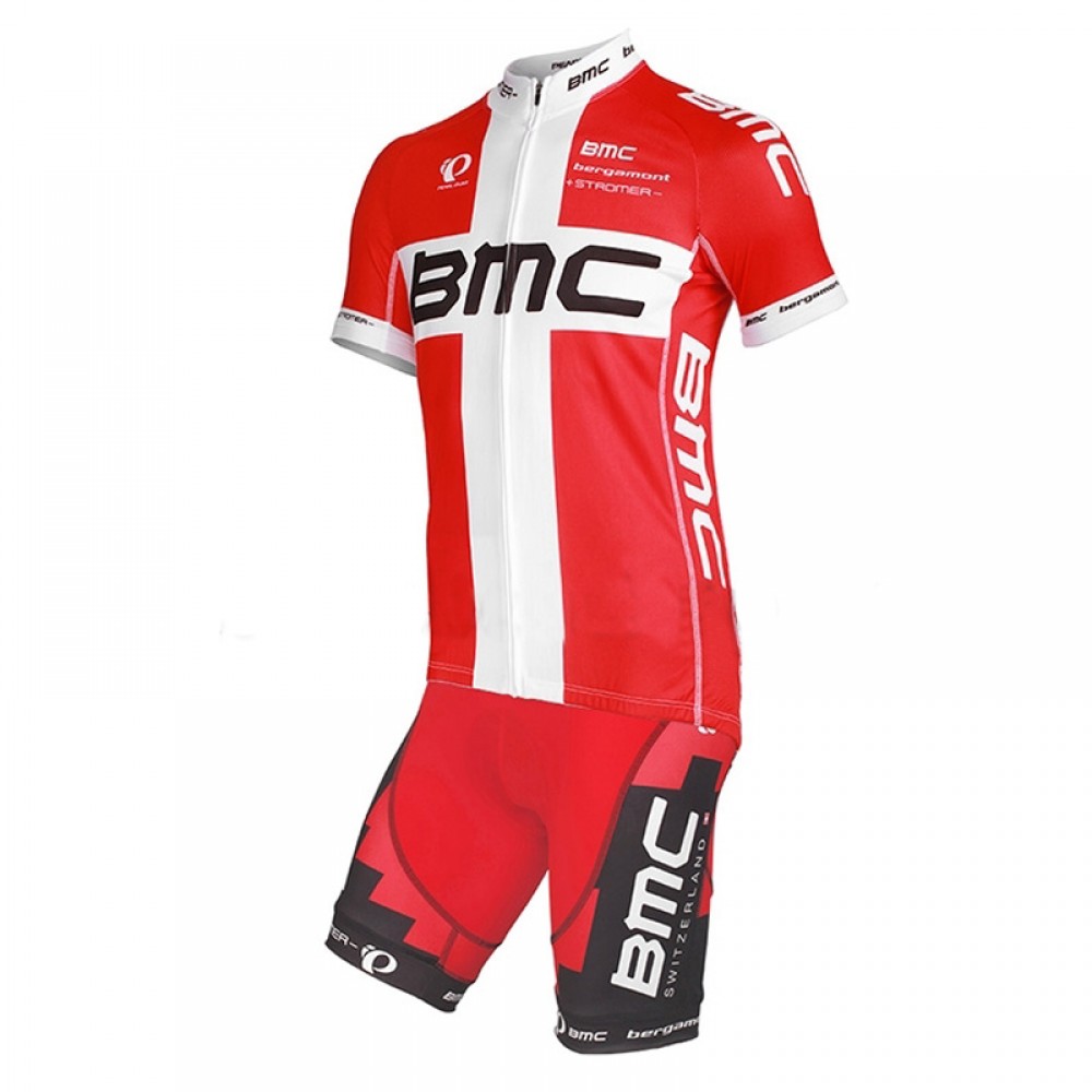 2013 BMC RACING TEAM Danish Champion Proline Short Sleeve Jersey + shorts kit
