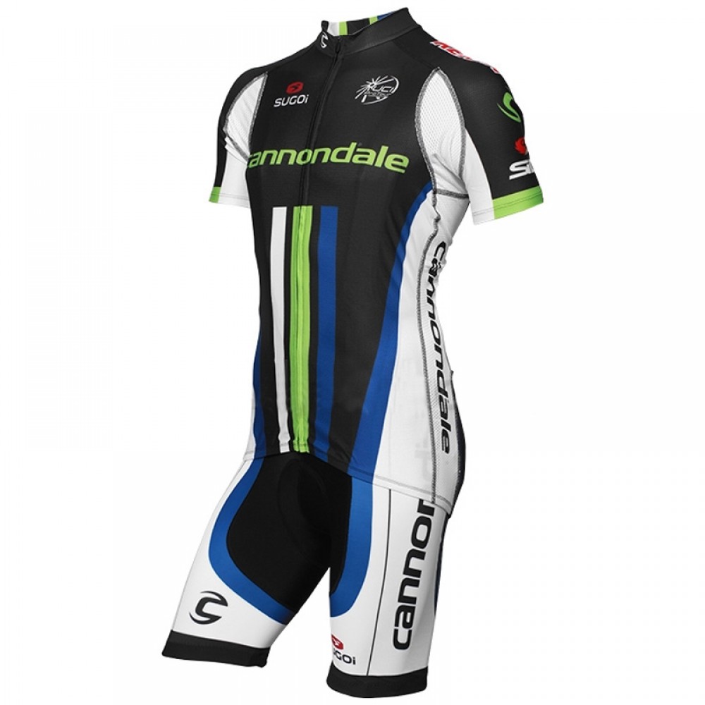 2013 CANNONDALE Black Edition Sugoi professional cycling team - cycling jersey + Shorts Kit