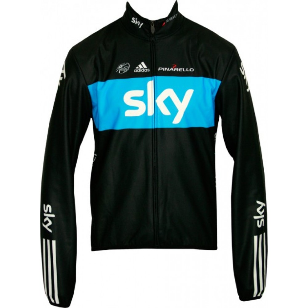 SKY 2011 PRO CYCLING Radsport-Profi-Team- Winter Fleece Long  Sleeve  Jersey