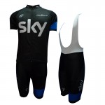 2013 SKY Team Cycle Jersey Short Sleeve + Bib Shorts Kit