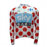 Team SKY Red Dots Long Sleeve Jersey Tour De France 2012