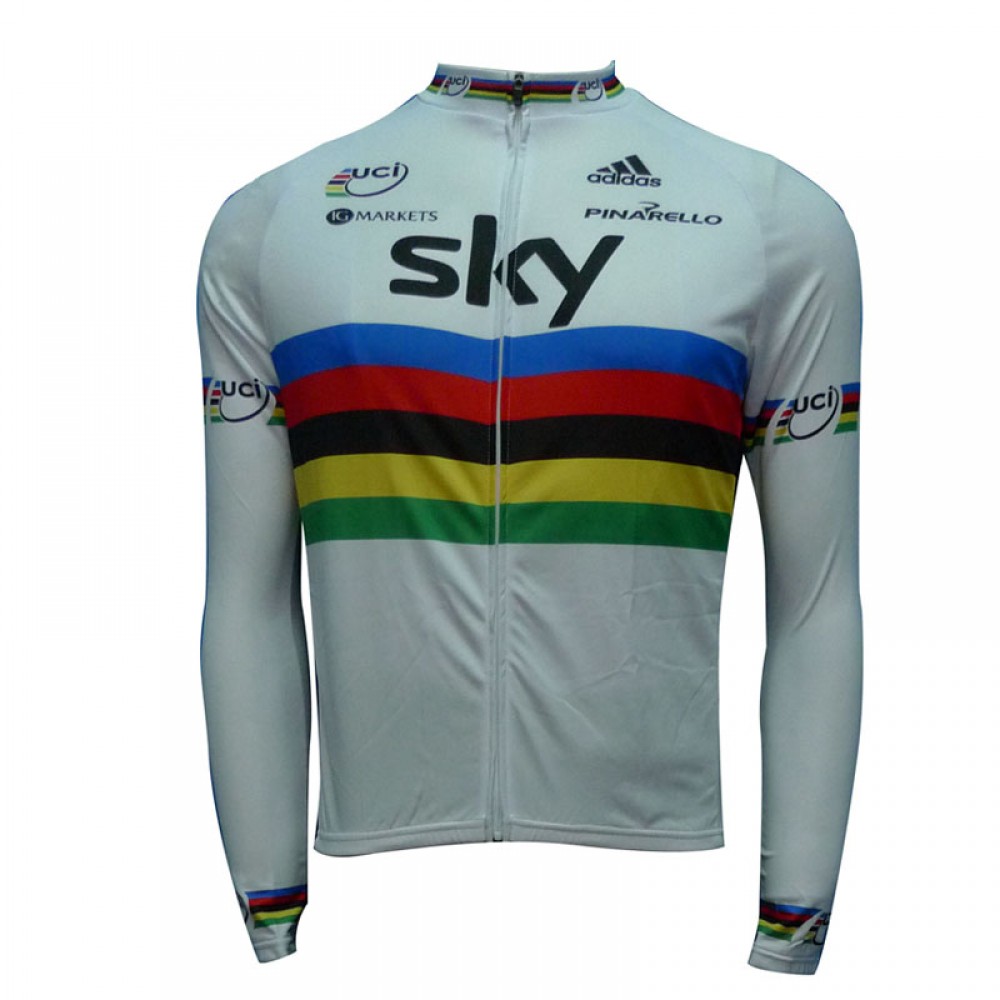 2012 TEAM SKY UCI WORLD CHAMPION Long Sleeve Cycling Jersey