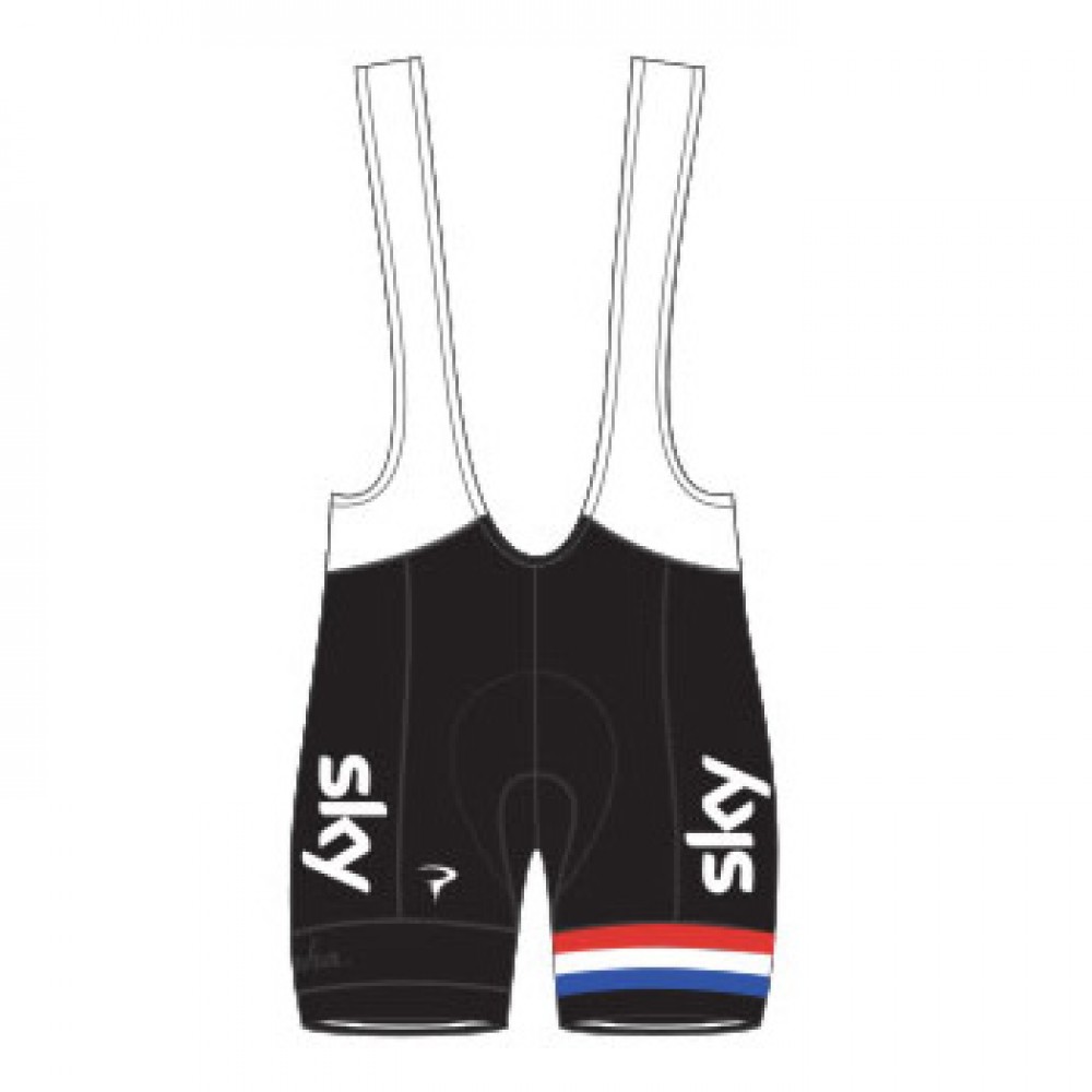 2013 Team Sky GB National Champion’s Replica Cycling Bib Shorts
