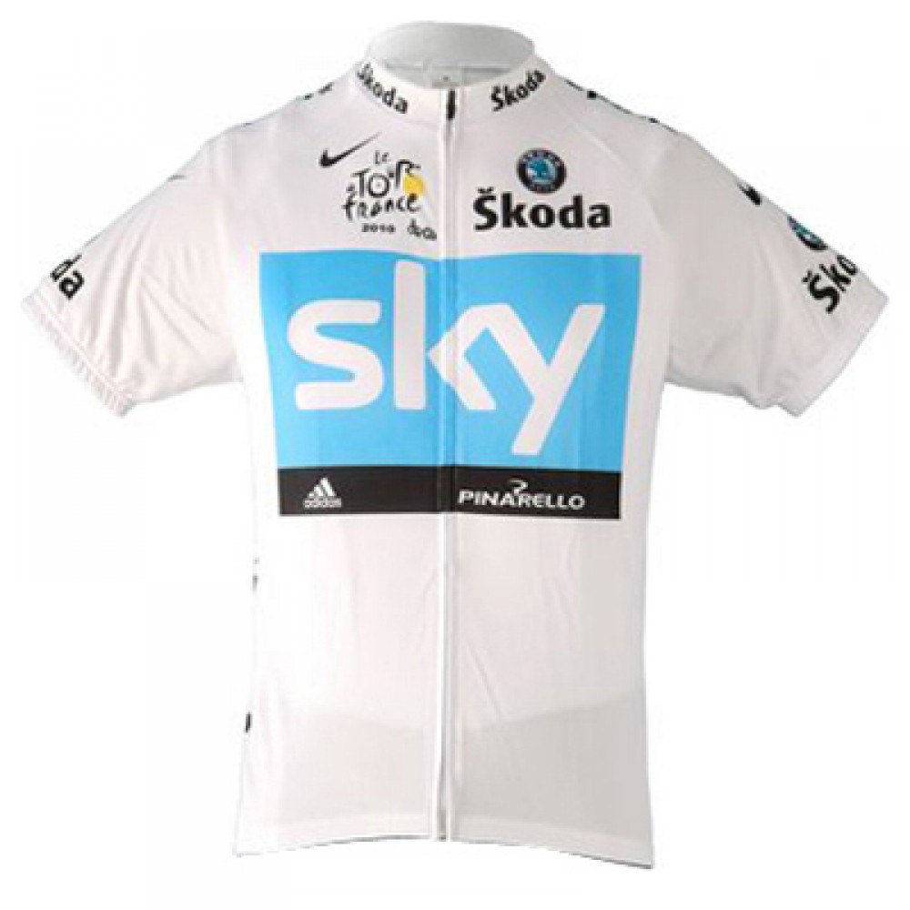 2010 Team Sky Cycling Turbo's White Short Sleeve Jersey