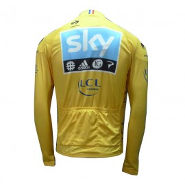 Team SKY Yellow Jersey Long Sleeve Tour De France 2012