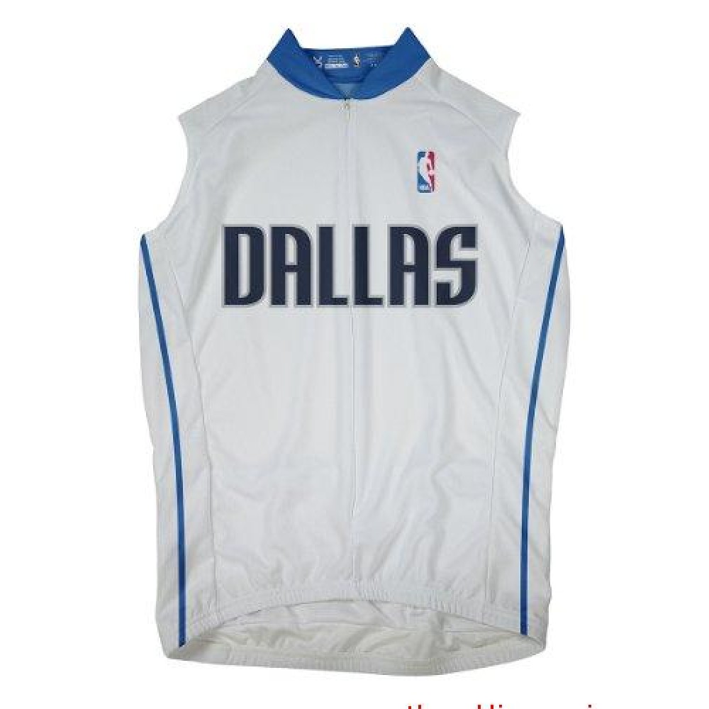 NBA Dallas Mavericks sleeveless white cycling jersey bike clothings vest