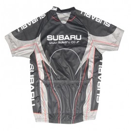 Subaru Black Short Sleeve Cycling Jersey