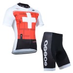 Team Assos 2014 Black White Red Cycling Short Sleeve Jersey+Short Set