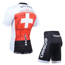 Team Assos 2014 Black White Red Cycling Short Sleeve Jersey+Short Set