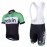 Team Belkin 2014 Green White Black Cycling Short Sleeve Jersey+Bib Short Set