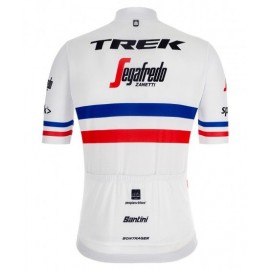 2019 Team TREK - SEGAFREDO french champion Short Sleeve cycling Jersey bike clothing Cycle apparel Shirt