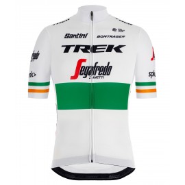 2019 Team TREK - SEGAFREDO irish champion Short Sleeve cycling Jersey bike clothing Cycle apparel Shirt