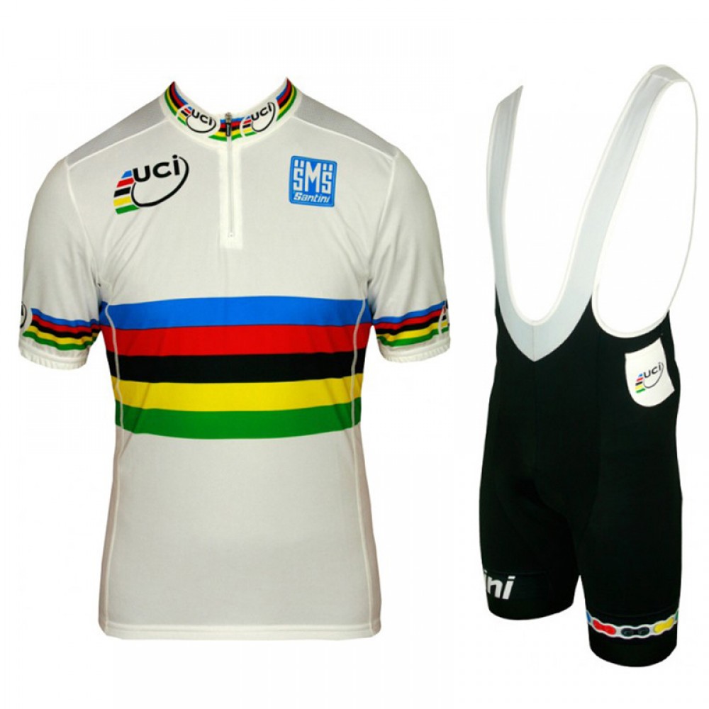 UCI World Champion-Fashion 2013 - cycling strap trousers kit (Full-length zipper)