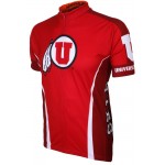 U of U University of Utah Runnin Utes Cycling  Short Sleeve Jersey