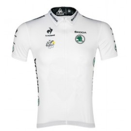 2013 Tour de France Short  Sleeve Cycling Jersey White