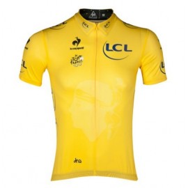 2013 Tour de France Short  Sleeve Cycling Jersey Yellow