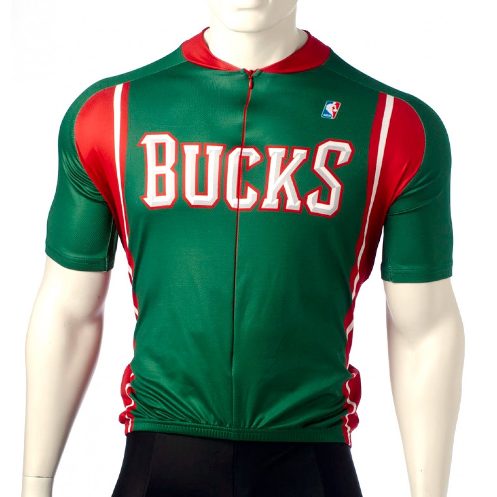 NBA Milwaukee Bucks Cycling Jersey Short Sleeve
