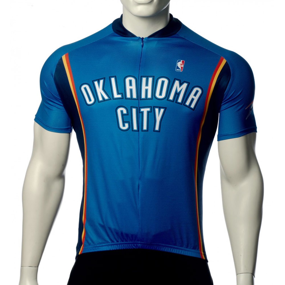 NBA Oklahoma City Thunder Cycling Jersey Short Sleeve