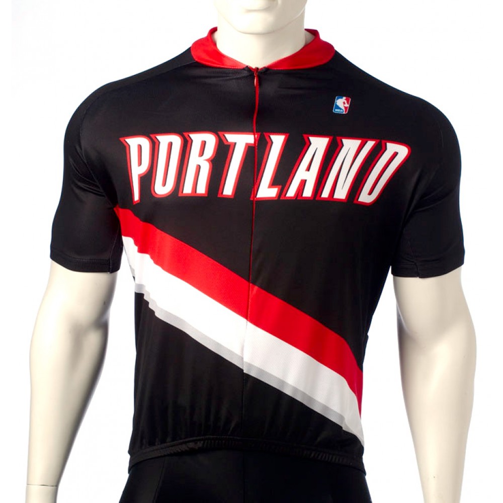 NBA Portland Trail Blazers Cycling Jersey Short Sleeve
