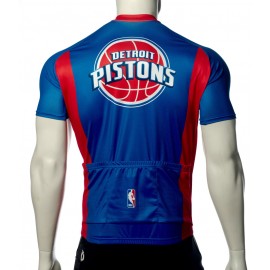 NBA Detroit Pistons Cycling Jersey Short Sleeve
