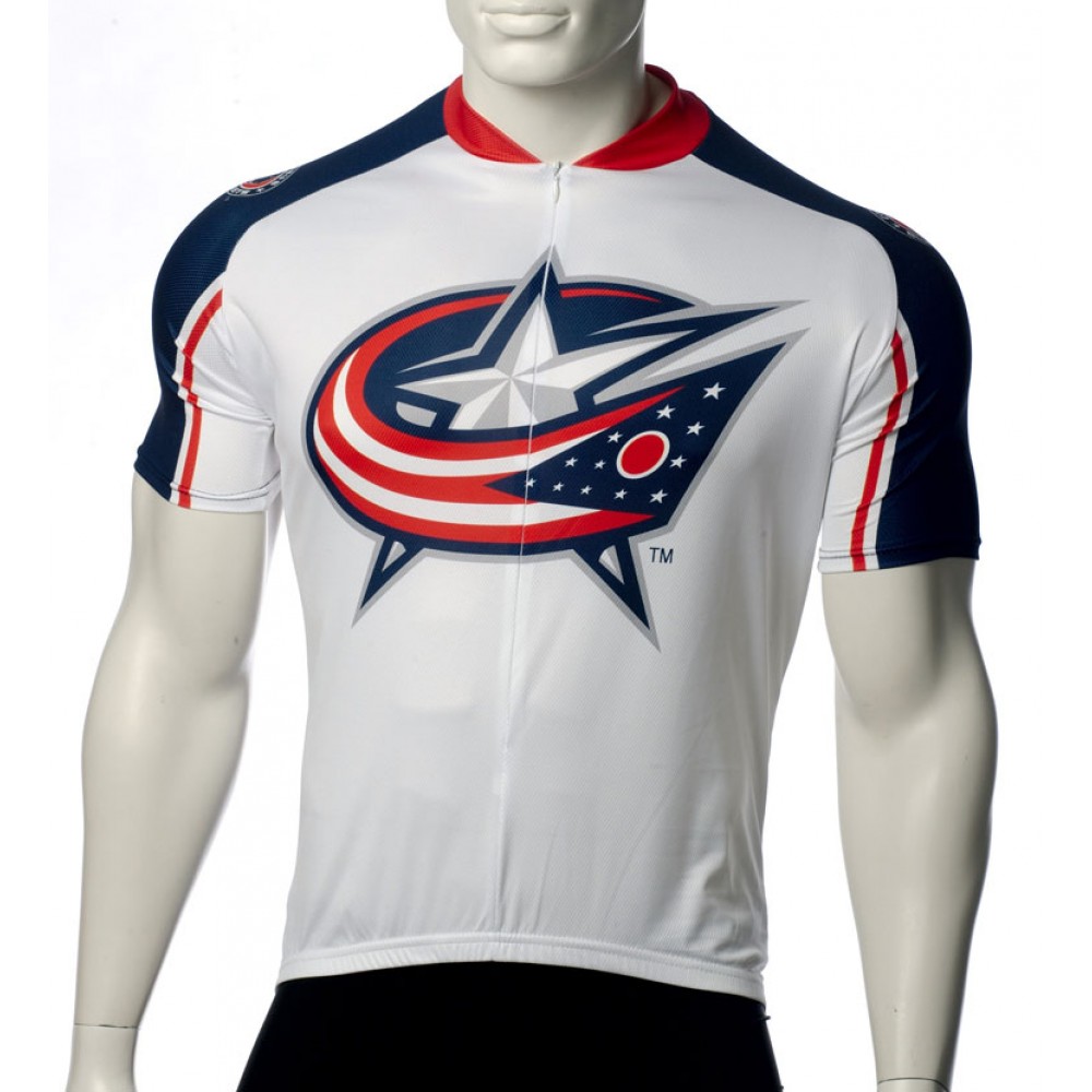 NHL Columbus Blue Jackets Cycling Jersey Short Sleeve