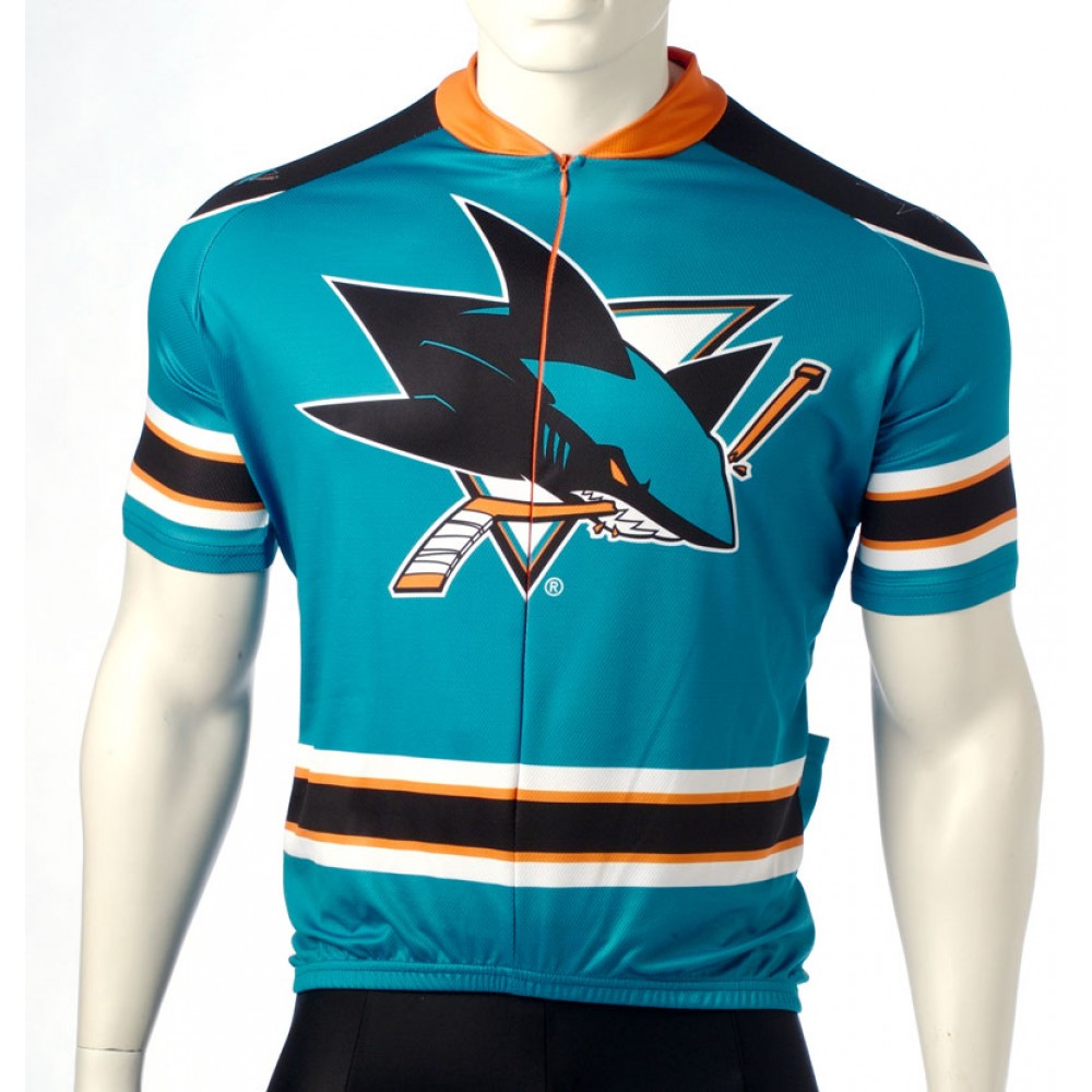 NHL San Jose Sharks Cycling Jersey Short Sleeve