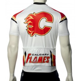 NHL Calgary Flames Cycling Jersey Short Sleeve